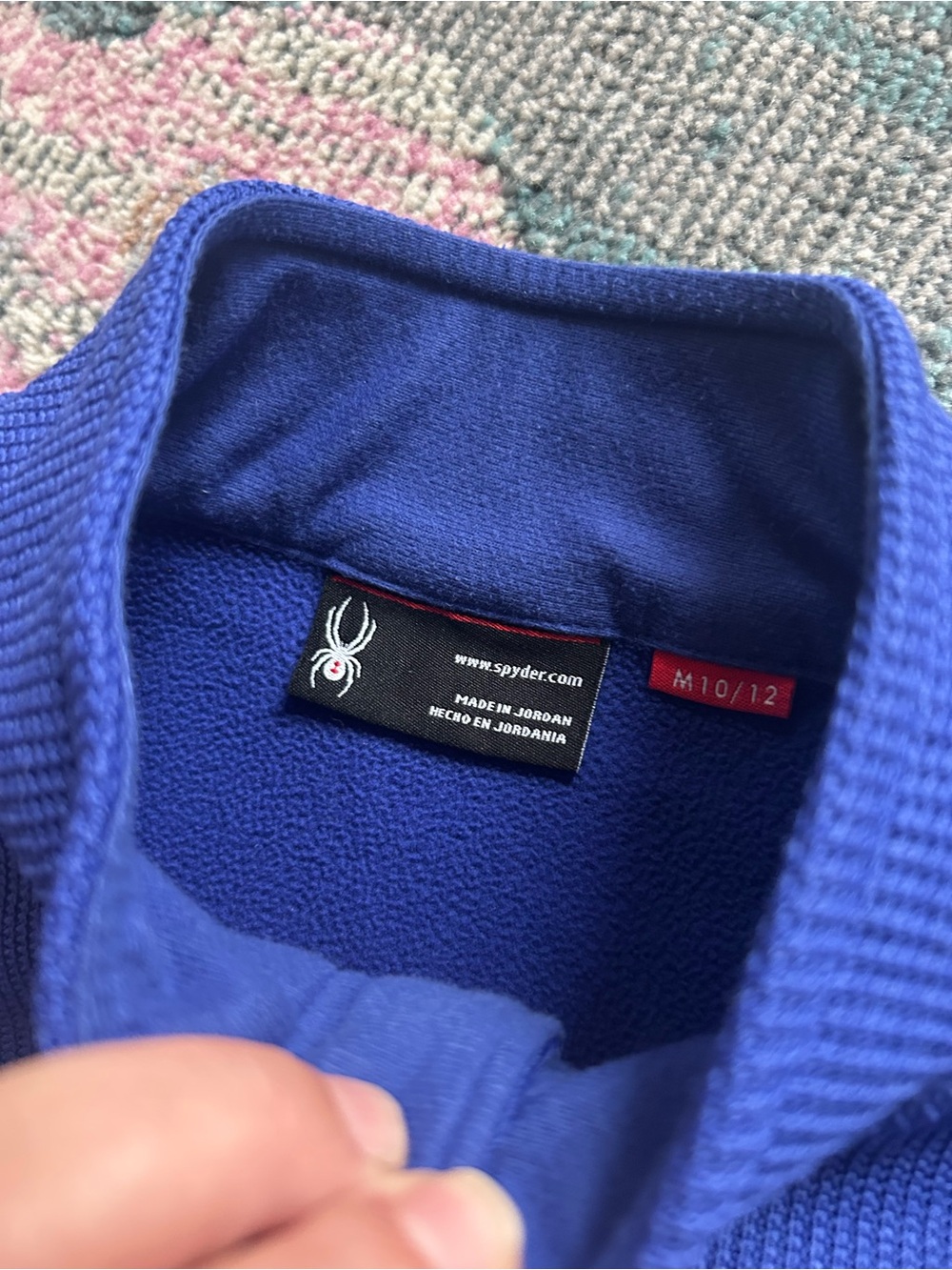 Spyder Kids Royal Blue Jacket with Aqua Trim - Picture 3 of 5